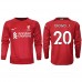 Cheap Liverpool Diogo Jota #20 Home Football Shirt 2022-23 Long Sleeve